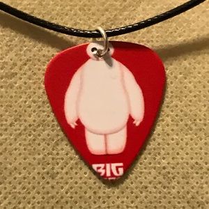 Big Hero 6 Guitar Pick Necklace Handmade Beymax